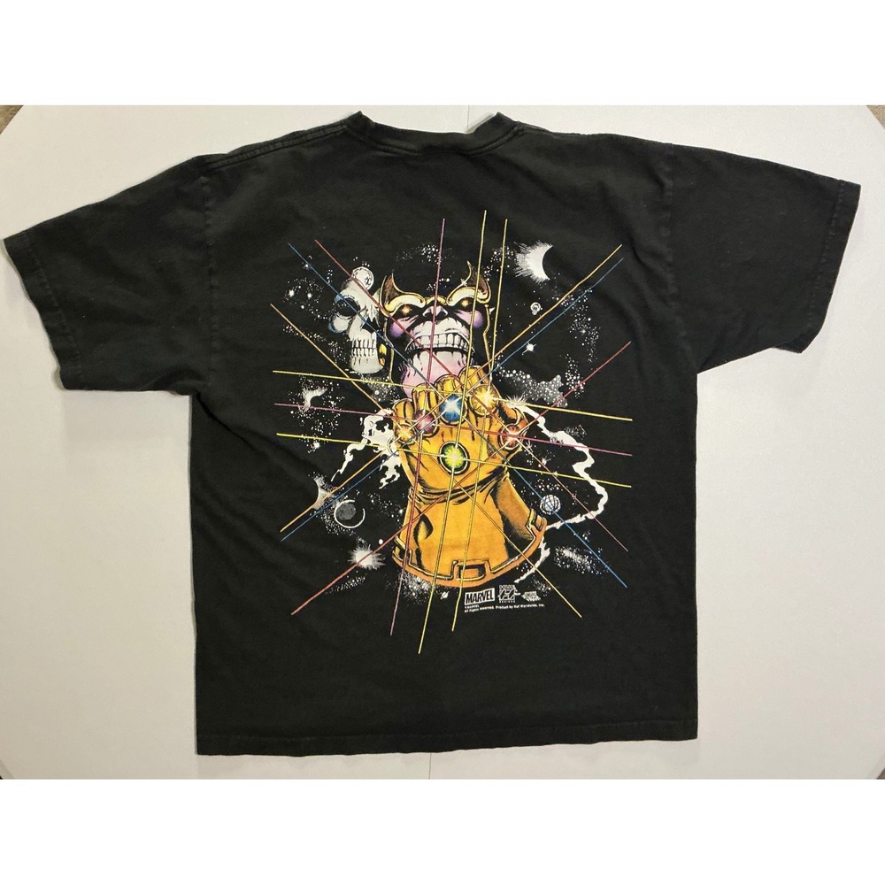 HUF x Marvel Thanos Infinity Gauntlet Graphic T-Shirt Black Mens Large‎ L
